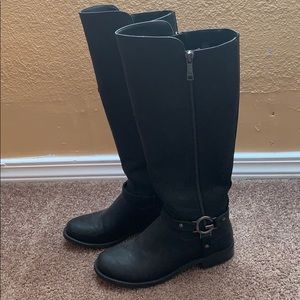 Tall black boots